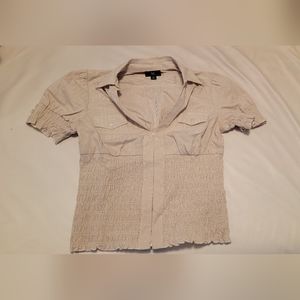 Pretty top with gold stripes